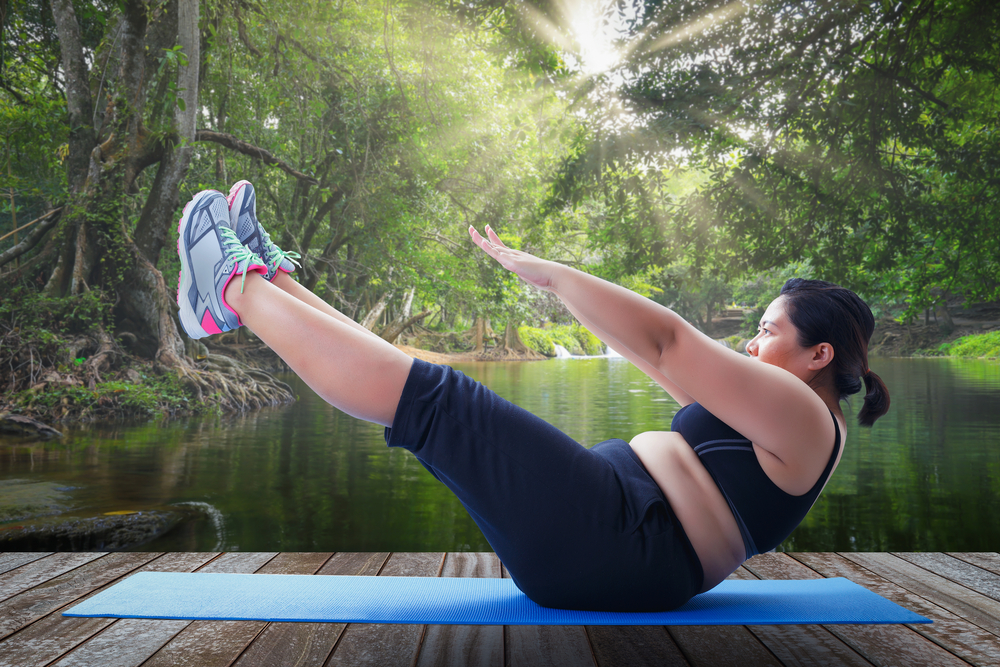 Yogatips och rörelser för feta människor