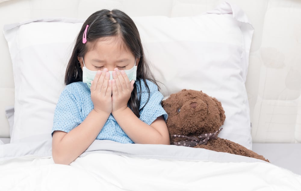 דלקת סימפונות בילדים, נוכחות של דלקת בדרכי הנשימה